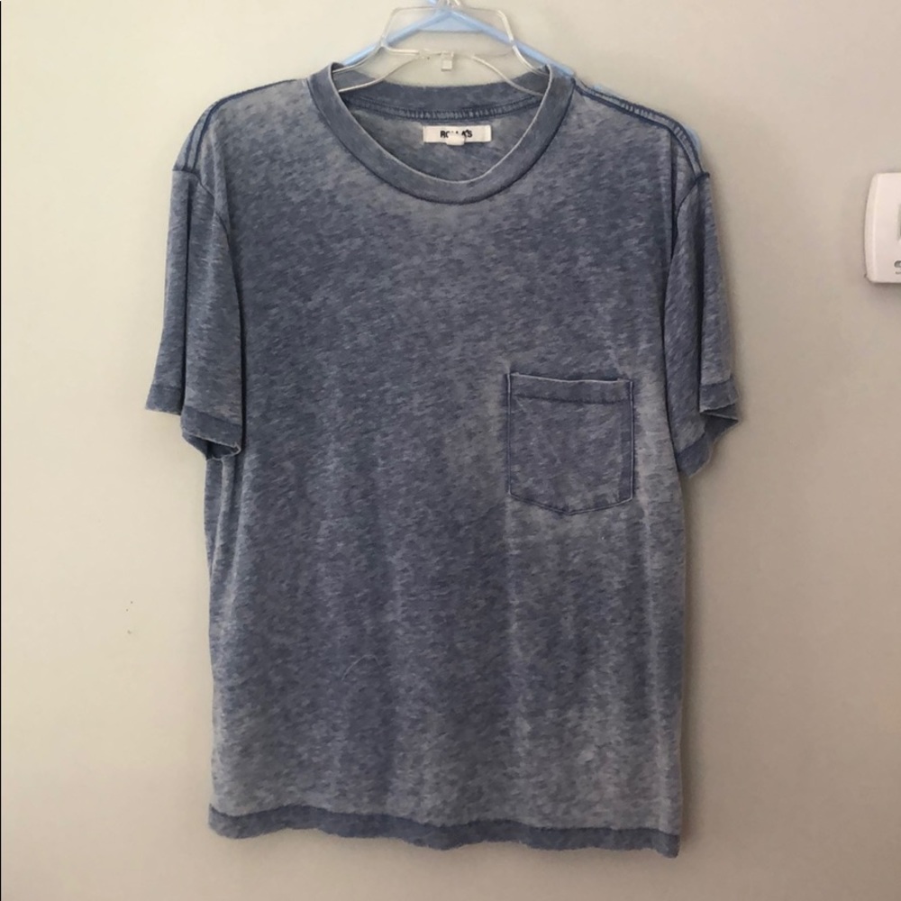 ROLLA’s blue washed pocket tee